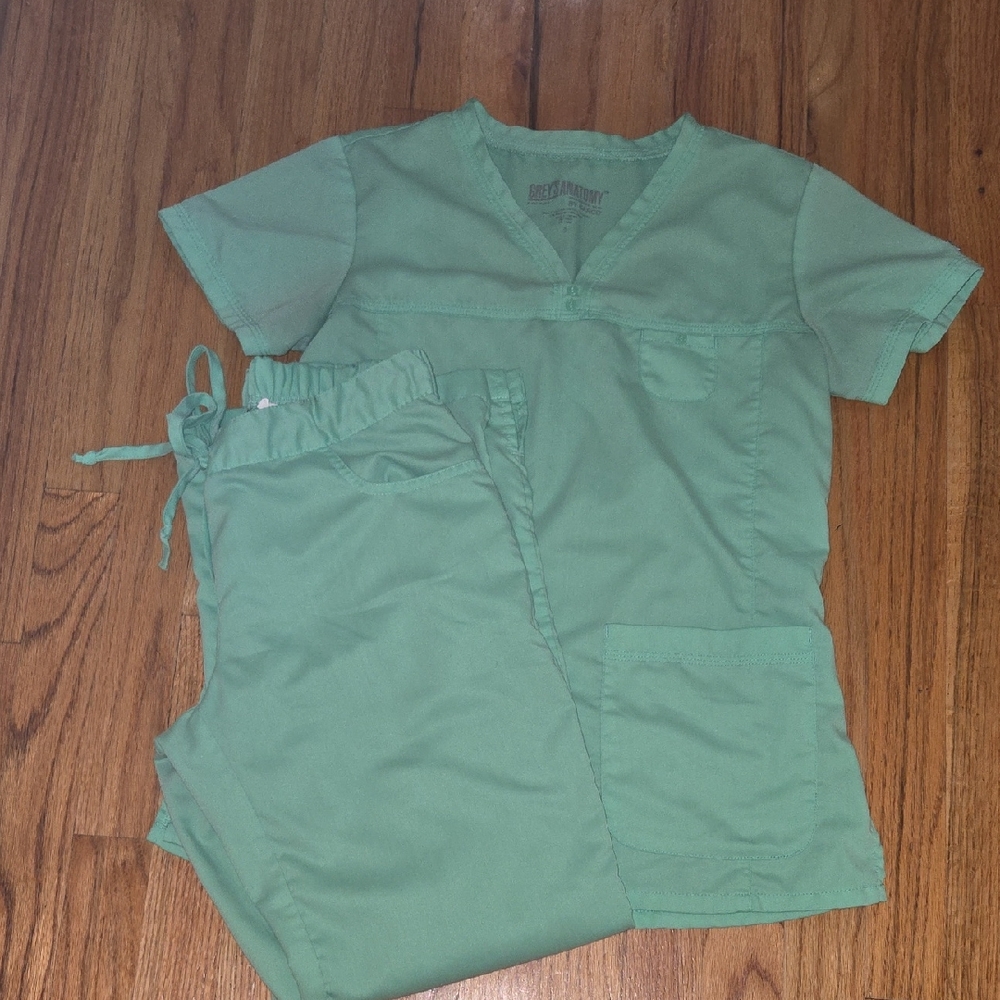 Grey's Anatomy Olive Scrub Top